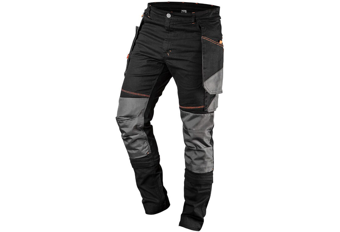 Spodnie robocze NEO TOOLS 81-239-XL (rozmiar XL) wygląd prezentacja wizualizacja na białym tle