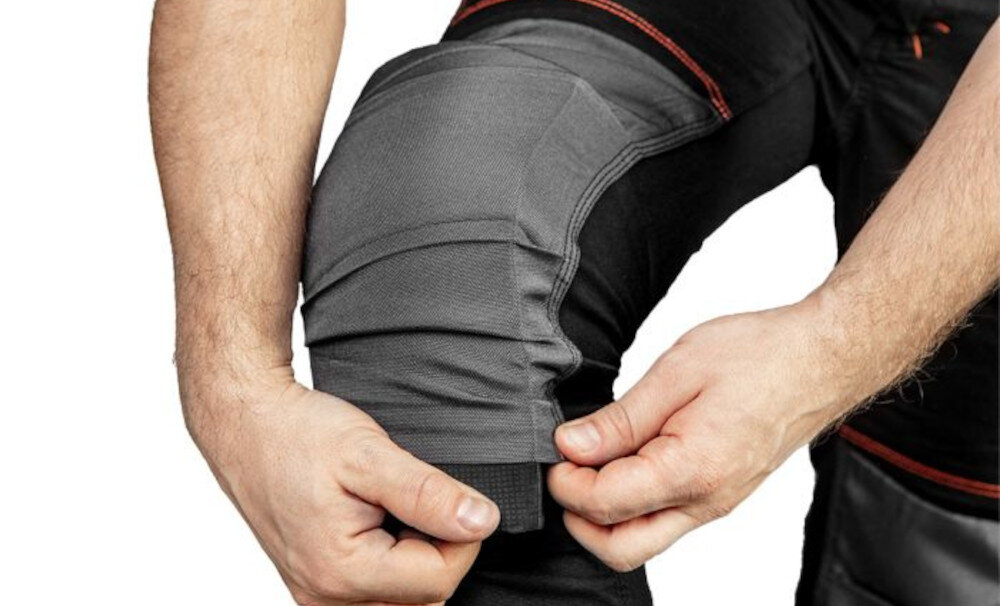 Kombinezon roboczy NEO TOOLS 81-258-L (rozmiar L/52) Ochrona i funkcjonalność Profilowane kolana z kieszeniami na nakolanniki komfort ochrona