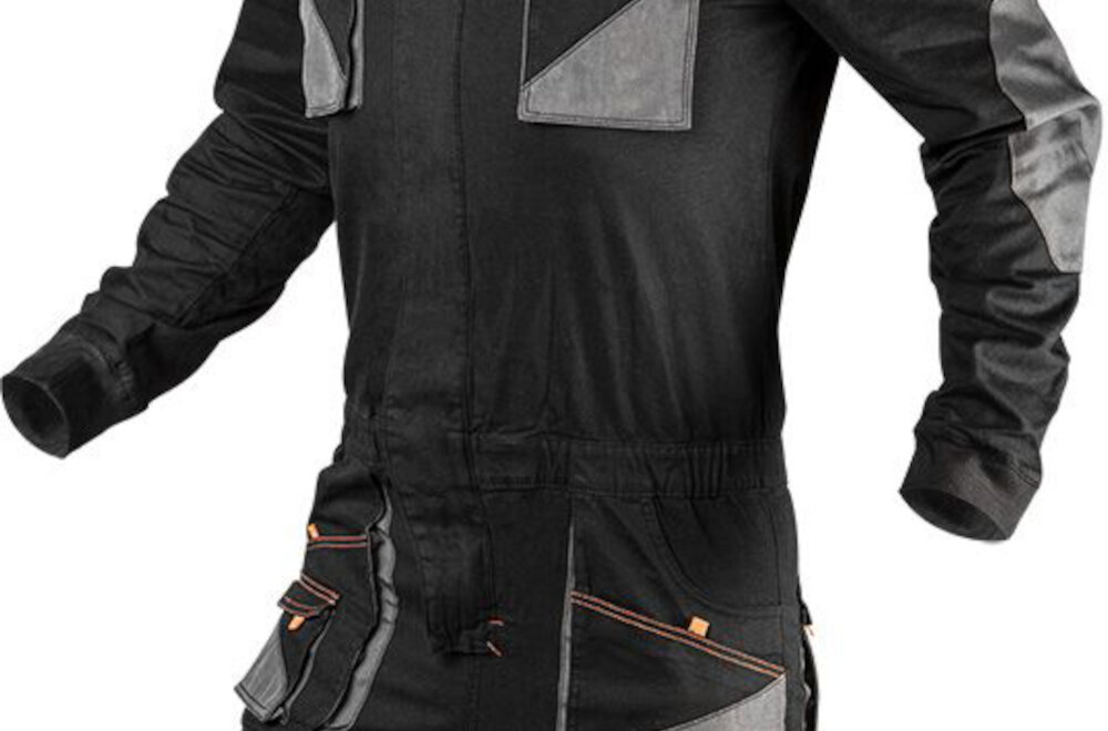 Kombinezon roboczy NEO TOOLS 81-258-XXXL (rozmiar XXXL/58) Komfort i ochrona Dopasowany krój Slim elastyczny pas profilowane kolana tkanina Oxford potrójne szwy