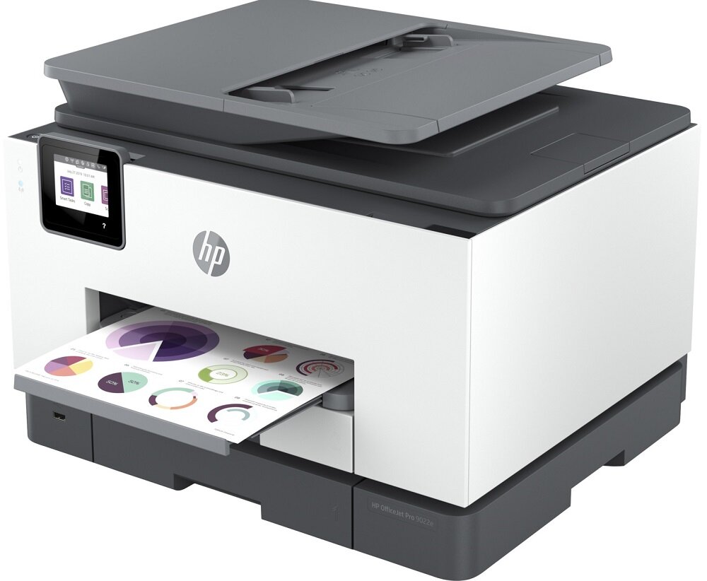 Urządzenie HP OfficeJet Pro 9022e - Automatyczne drukowanie dwustronne