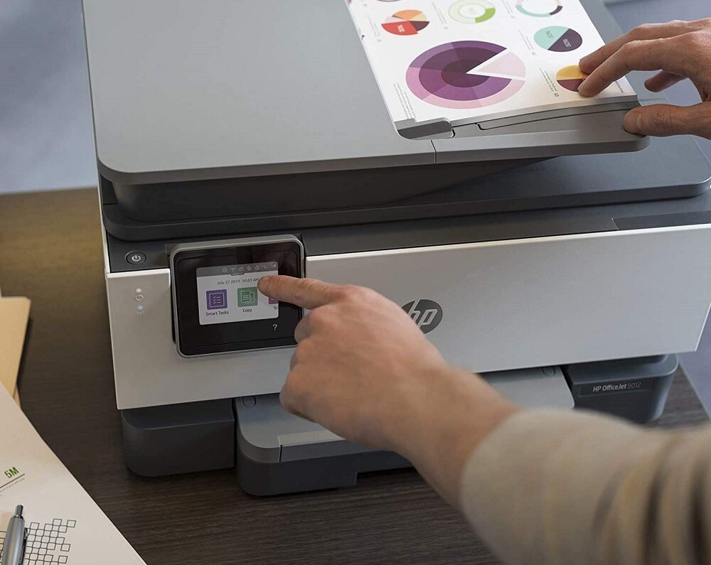 Urządzenie HP OfficeJet Pro 9012e - Drukowanie w czerni i kolorze