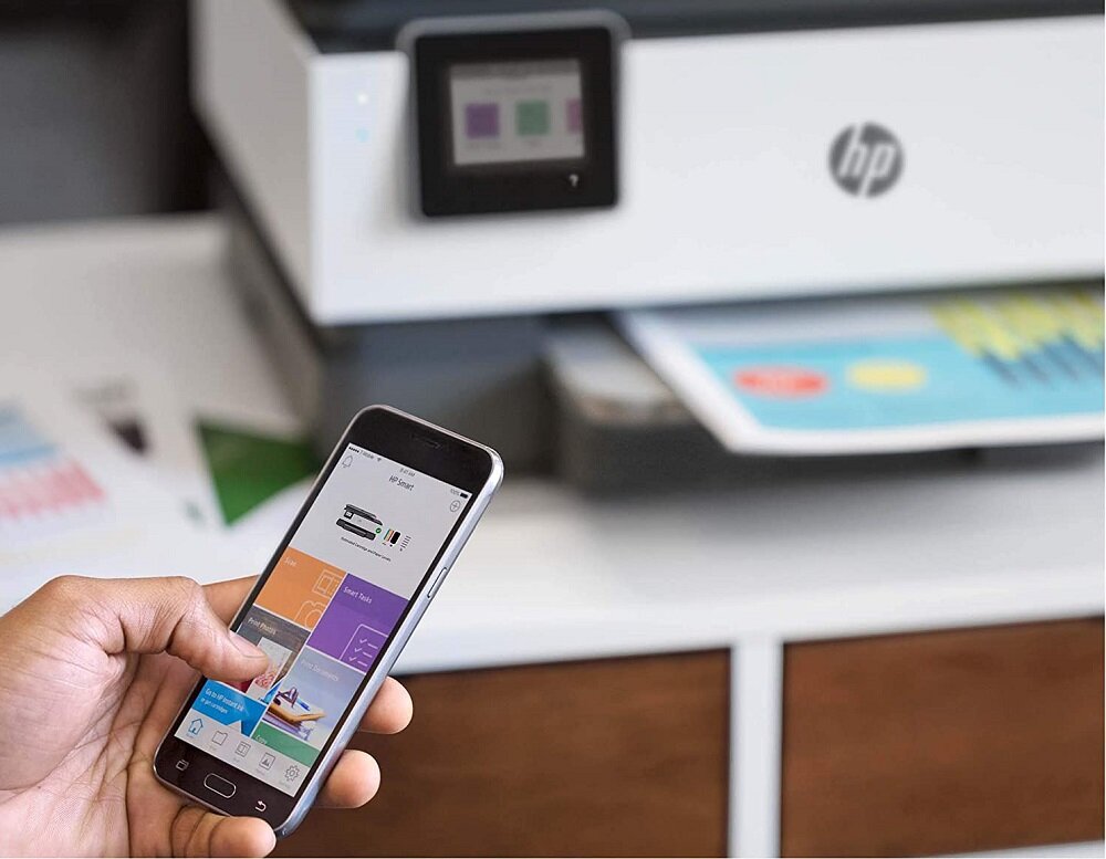 Urządzenie HP OfficeJet Pro 8022e - stala praca drukarki