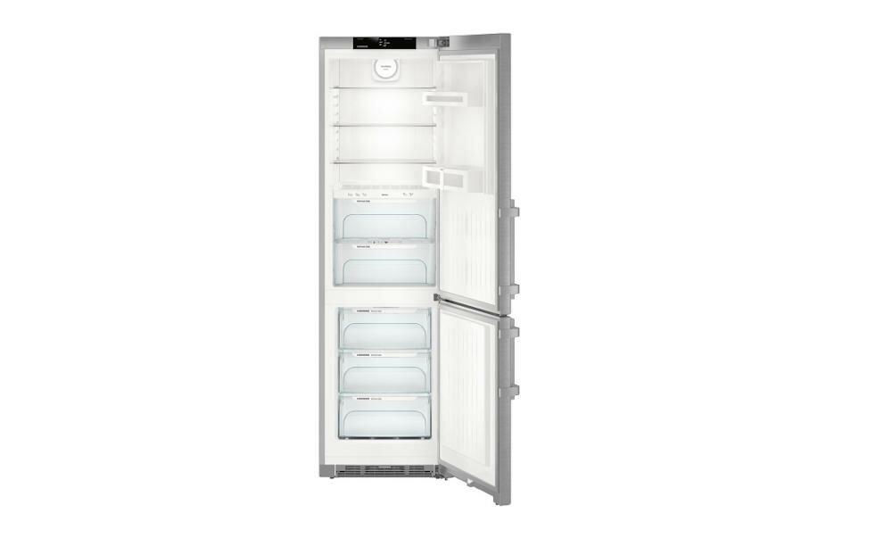 LIEBHERR-KGBNf-2060-3 przechowywanie półki pojemniki drzwi nabiał szkło elegancko łatwe czyszczenie