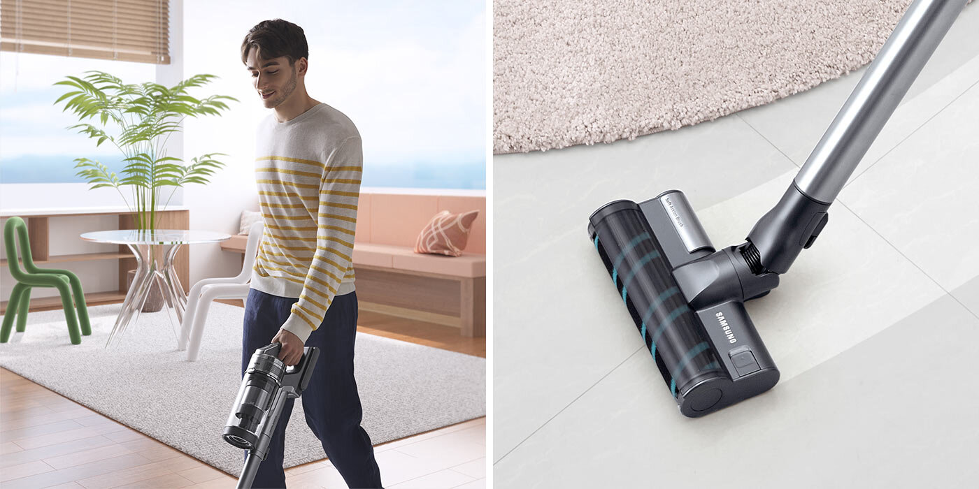 Dwa zdjęcia, na których używany jest Samsung 75 premium ze szczotką soft action brush Dwa zdjęcia, na których używany jest Samsung 75 premium ze szczotką soft action brush
