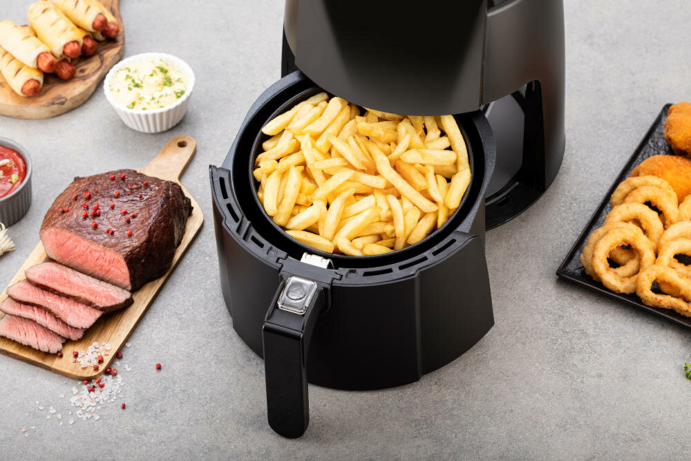 Frytkownica beztluszczowa DELIMANO Air Fryer Deluxe Noir 110069919 nawet o 95% mniej tluszczu
