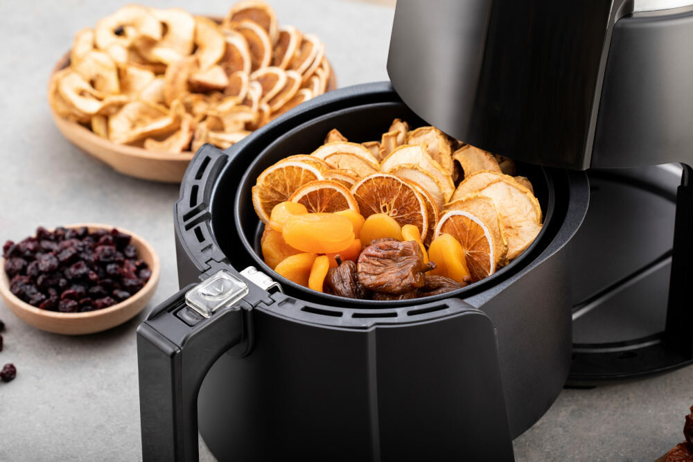 Frytkownica beztluszczowa DELIMANO Air Fryer Deluxe Noir 110069919 8 programow