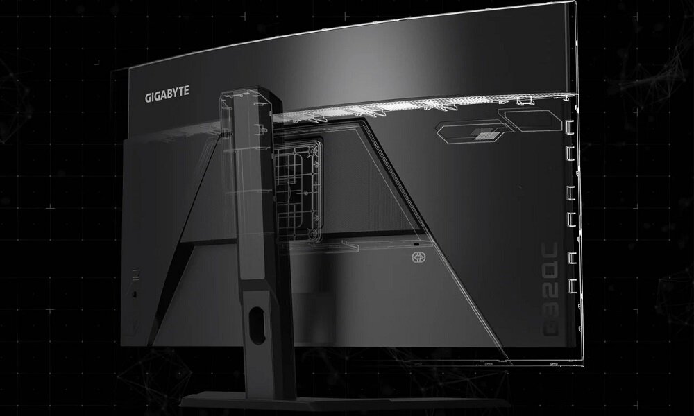 Monitor GIGABYTE G32QC - montaz