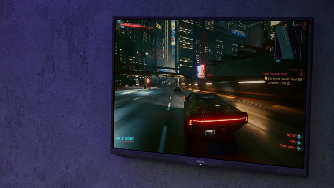 Monitor GIGABYTE Aorus FV43U - wysoka jakość wygląd ogólny opis