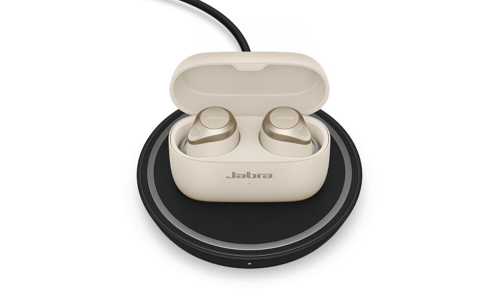 Słuchawki Jabra Elite 85T bateria ładowanie 