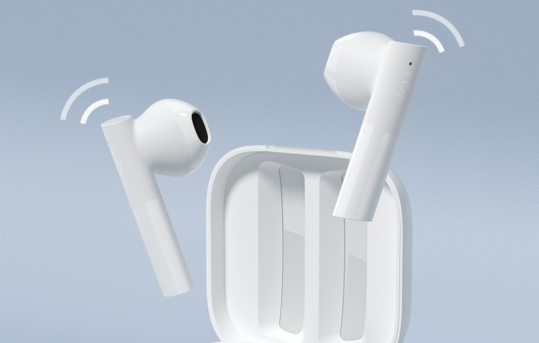 Słuchawki dokanałowe HAYLOU GT6 bialy bluetooth 5.2 sygnal transmisji