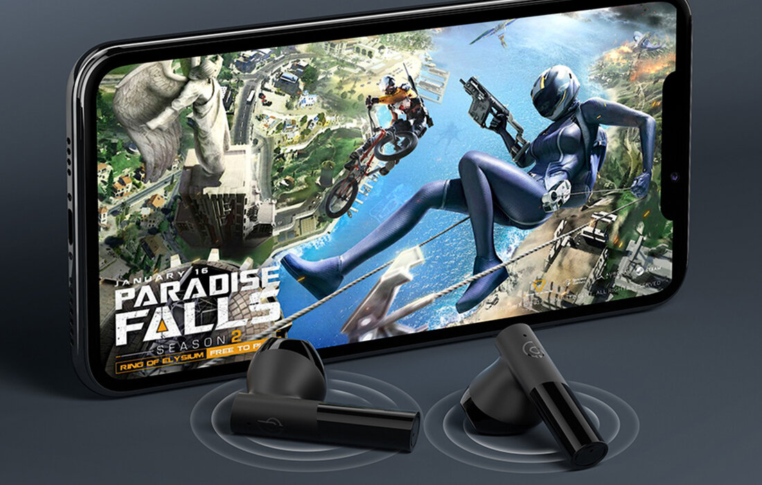 Słuchawki dokanałowe HAYLOU GT6 Czarny bluetooth 5.2 sygnal transmisji