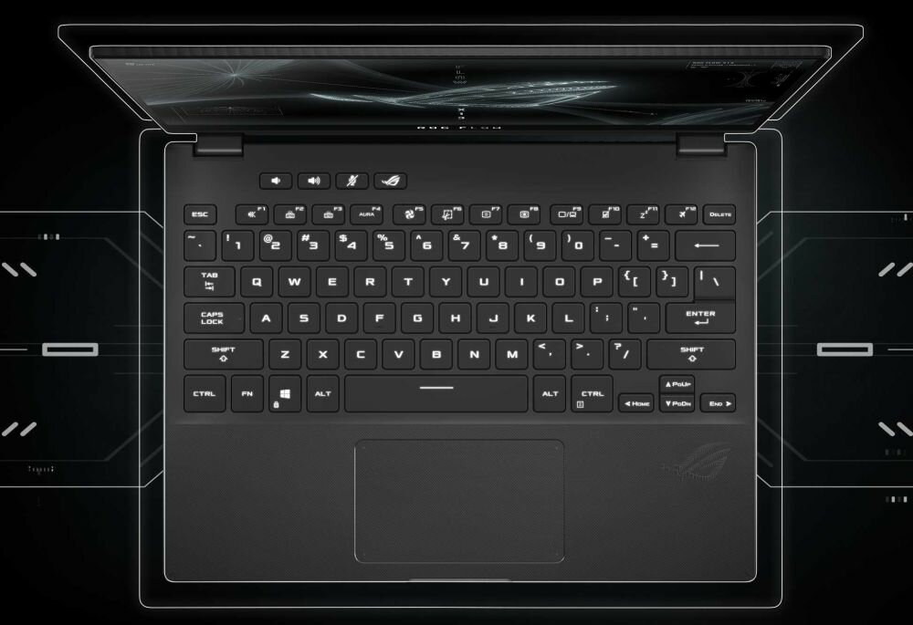 Laptop ASUS Rog Flow X13 GV301 - Klawiatura