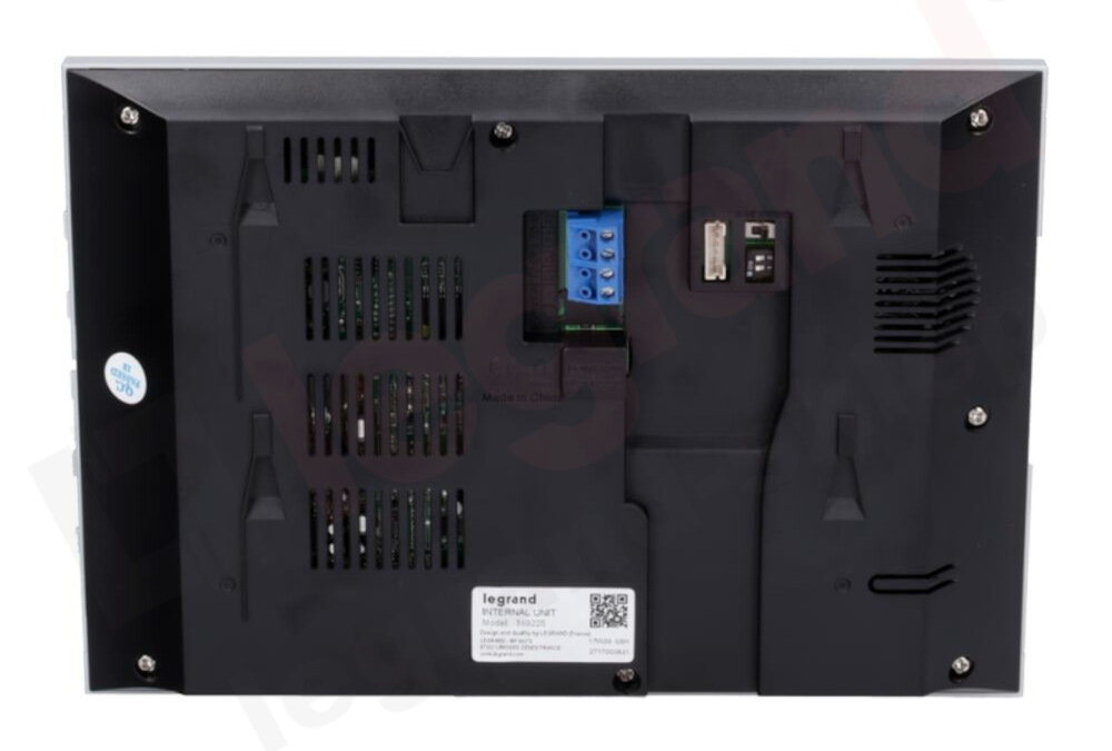 Wideodomofon LEGRAND 369220 Czarny prosty montaż urządzenie natynkowe daszek