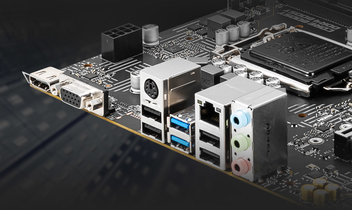 Płyta główna MSI B560M Pro-E złącza porty gniazda Ethernet