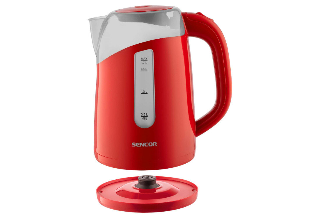 Czajnik SENCOR SWK 1704RD Technologia STRIX centralne złącze 360°