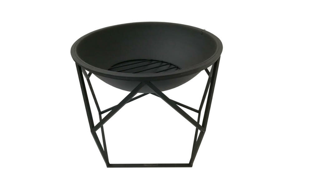 SASKA GARDEN 1033594 palenisko ogrodowe stal masywne stabilne wykonanie statyw uchwyty przenoszenie ognisko