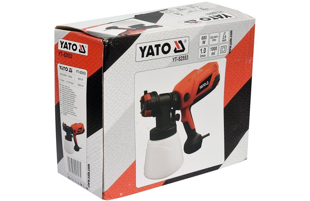 Pistolet natryskowy YATO YT 82553 Wygodne przechowywanie