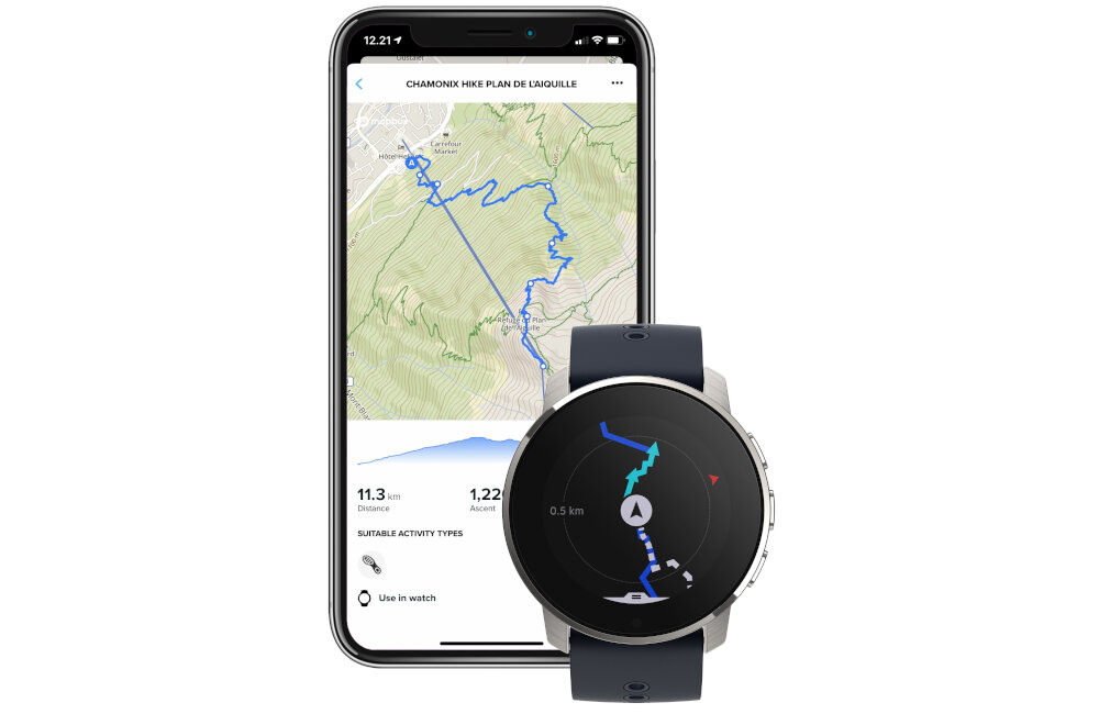 ZEGAREK SUUNTO 9 PEAK GRANITE BLUE TITANIUM aktywność miejsca mapa