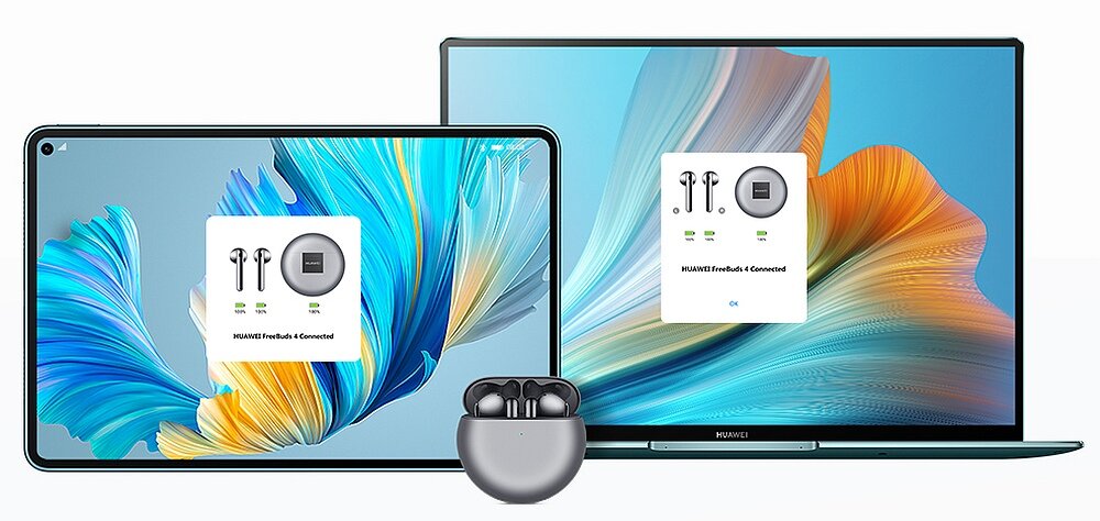 Słuchawki Huawei FreeBuds 4 ładowanie jakość dźwięk etui szumy redukcja