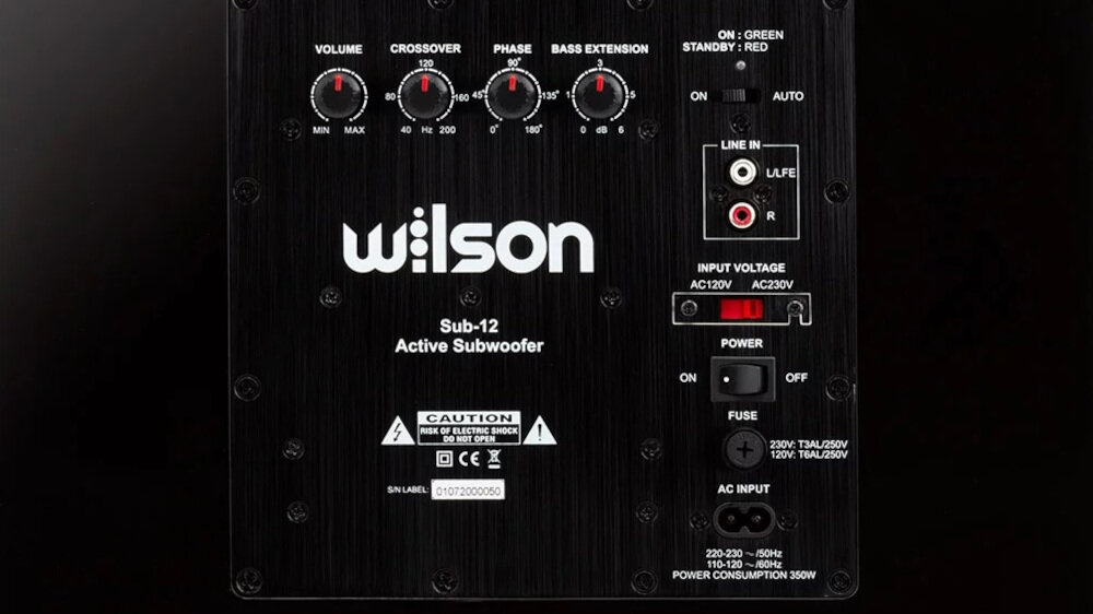 Subwoofer WILSON SUB-12 HGL - parametry