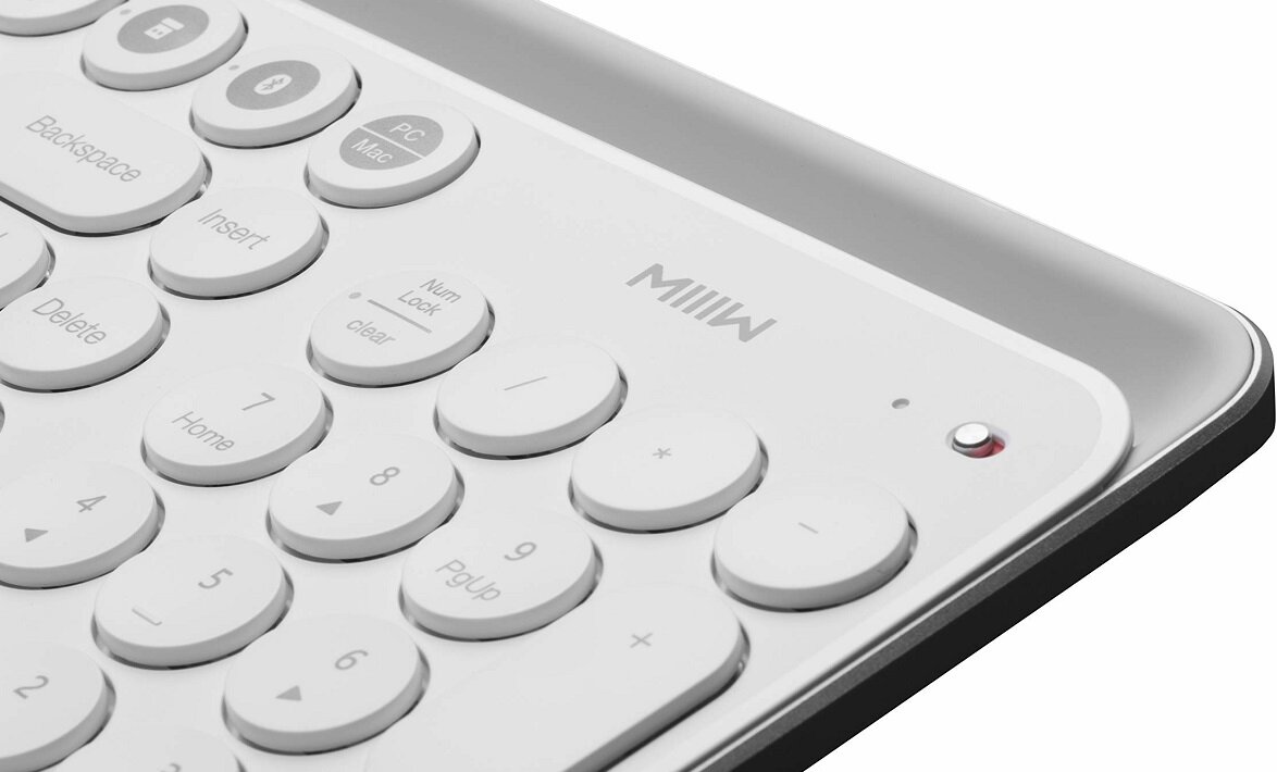 Klawiatura XIAOMI MIIIW&nbsp;MWBK01 Bluetooth Dwa tryby połączenia Dwukanałowa obsługa Uniwersalność wysoka jakość Bezprzewodowa