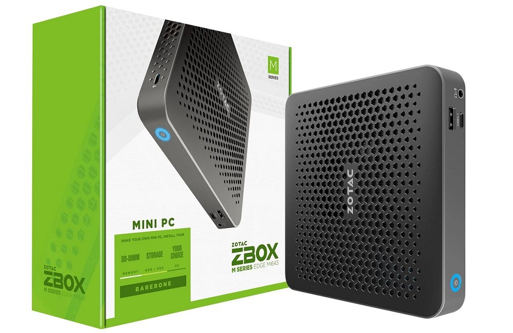 Komputer ZOTAC Zbox Edge MI643 i5 10210U Kartonowe opakowanie 