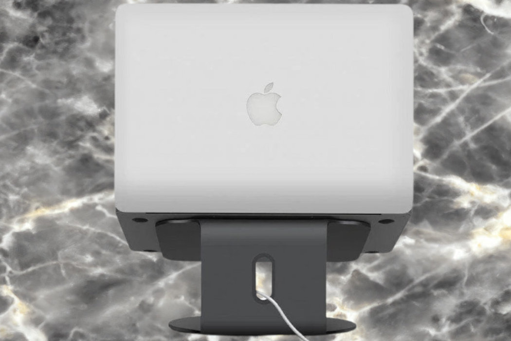 Podstawka pod laptopa POUT Eyes4 ergonomia wygoda bezpieczeństwo przenoszenie silikon aluminium