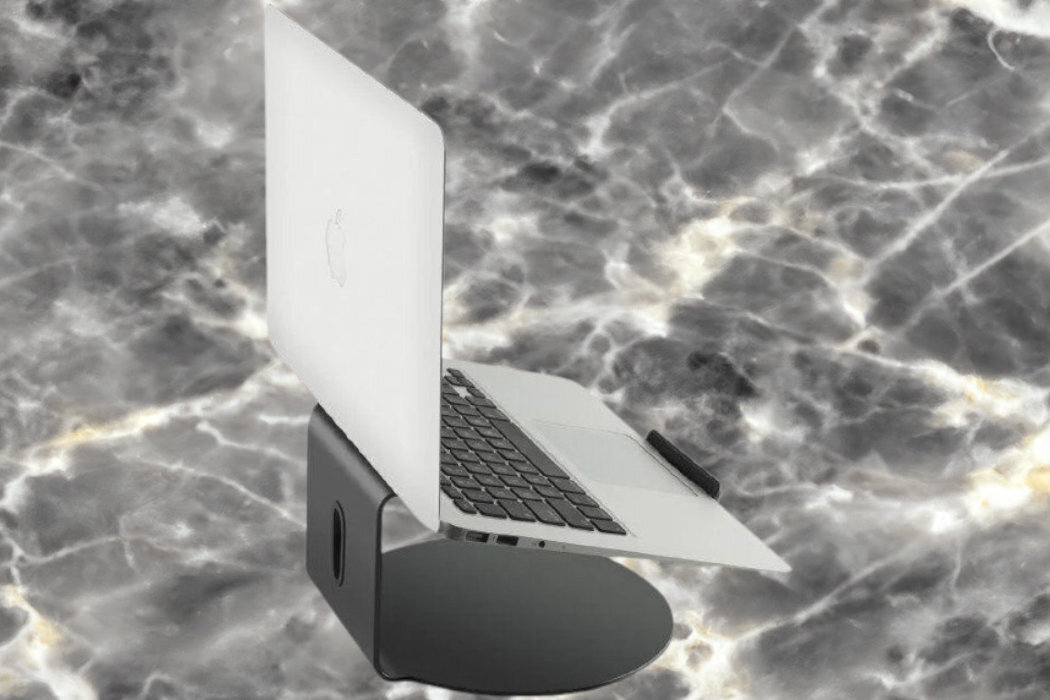 Podstawka pod laptopa POUT Eyes4 ergonomia wygoda bezpieczeństwo przenoszenie silikon aluminium