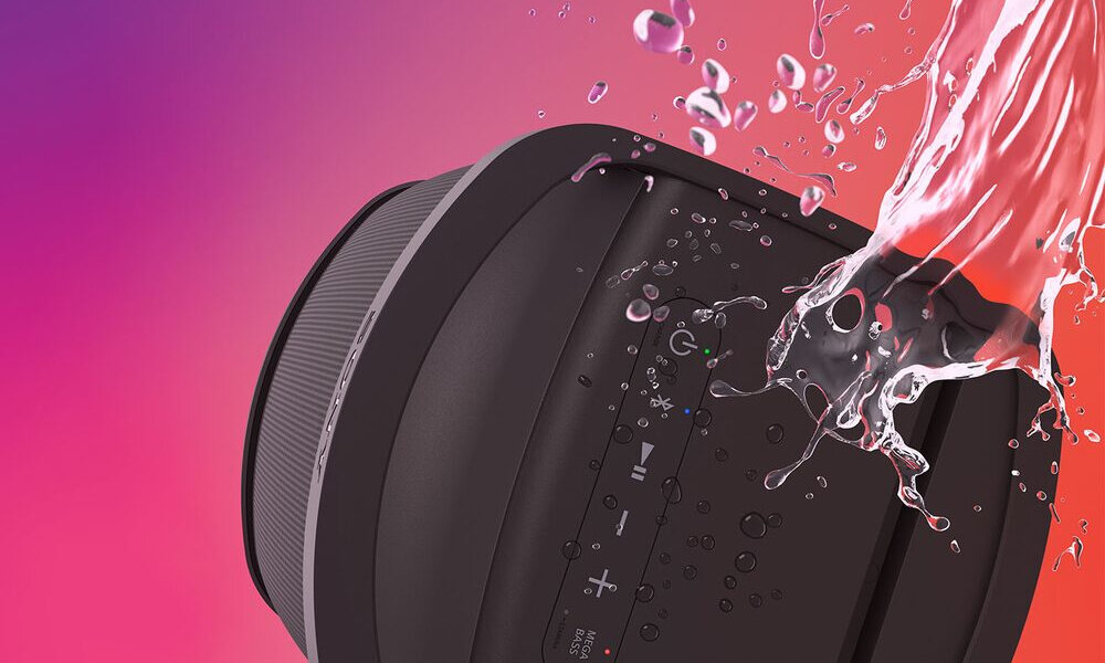 POWER AUDIO SONY SRS XP500 BT wodoodporny wytrzymały uchwyt 