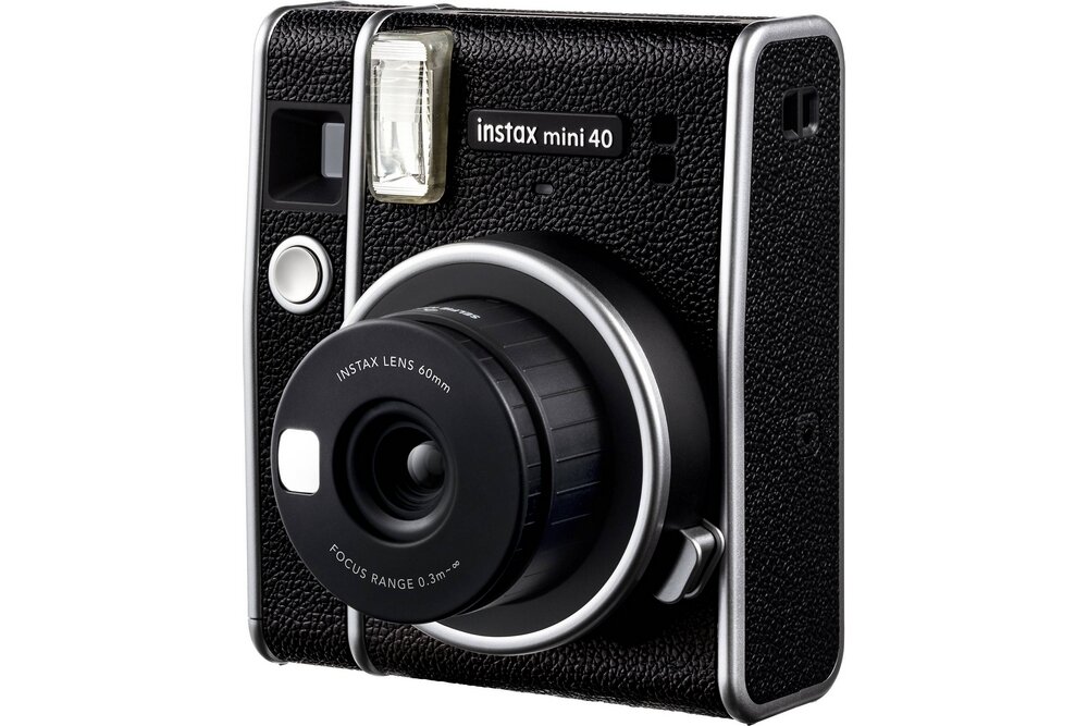 Aparat FUJIFILM Instax Mini 40 obiektyw drukowanie film baterie ogniskowa wydajność rozdzielczość