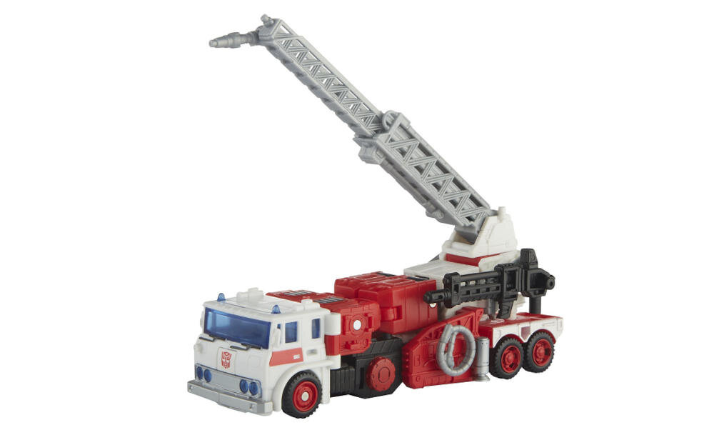 HASBRO-TRANSFORMERS-VOYAGER-F1815 figurka funkcje przekształcanie wóz strażacki robot wyrzutnia