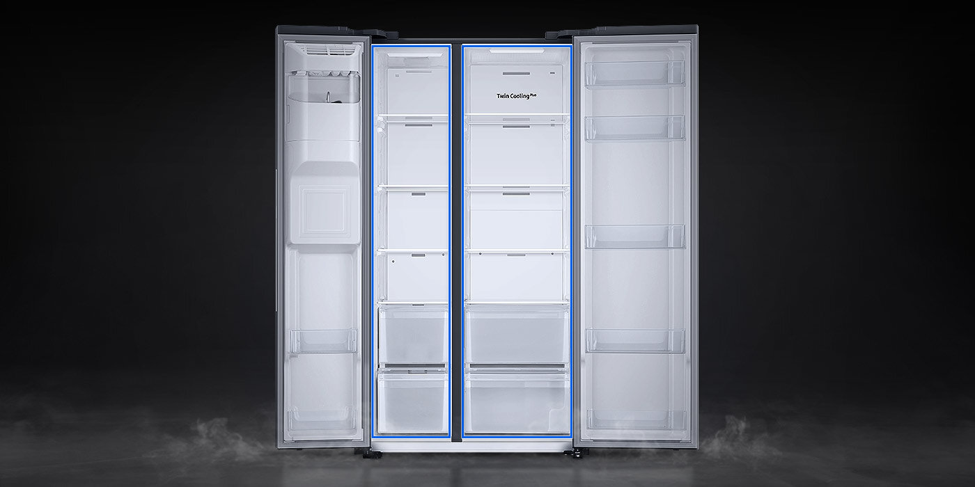 Zdjęcie przedstawia wnętrze lodówki, które pomieści teraz jeszcze więcej produktów Zdjęcie przedstawia wnętrze lodówki, które pomieści teraz jeszcze więcej produktów