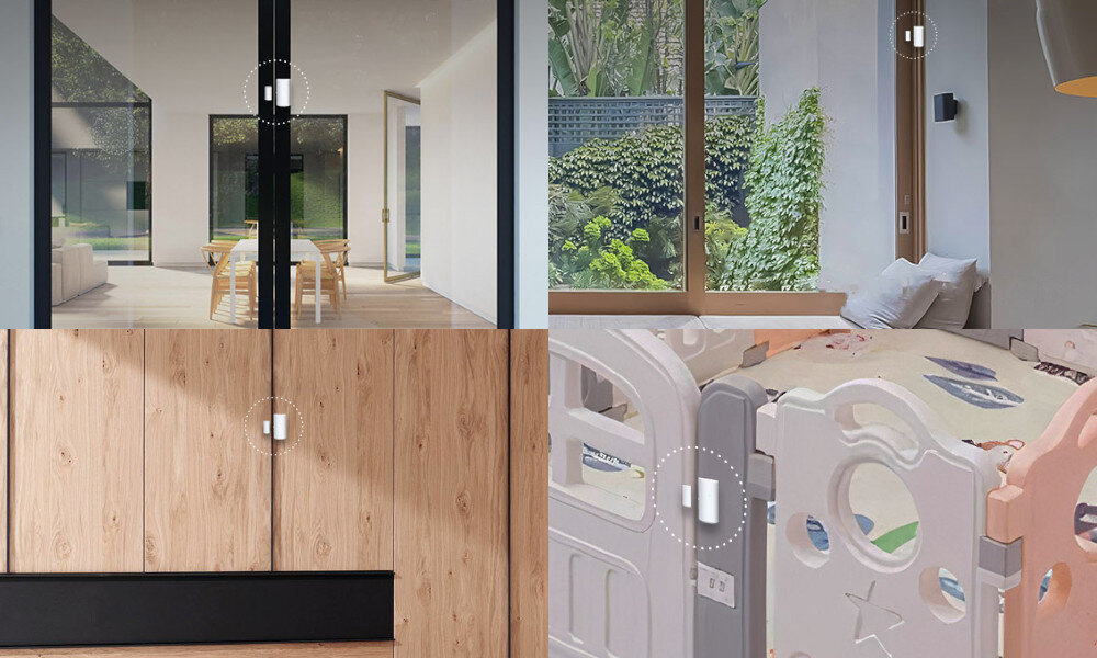 Czujnik otwarcia drzwi i okien NOUS E3 ZigBee działanie przeznaczenie cechy wielkość zasilanie bateria