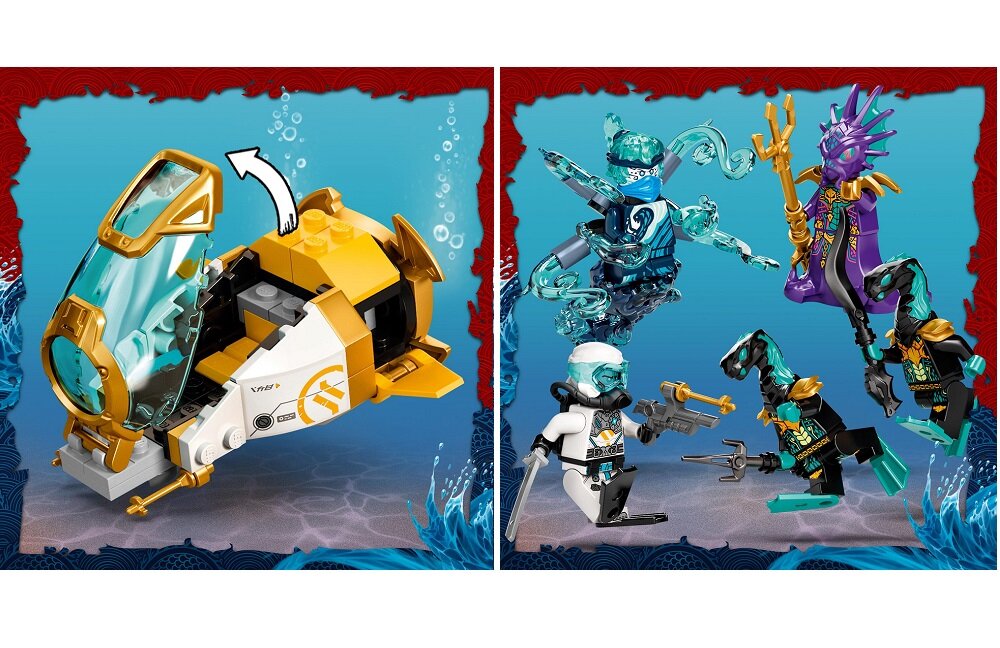 LEGO Ninjago Smok Wodny 71754 Zabawa napędzana wyobraźnią