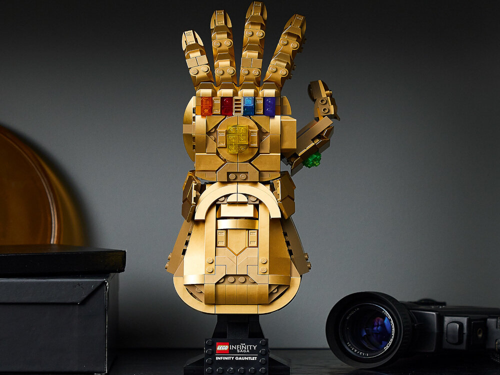 LEGO Marvel Rękawica Nieskończoności 76191 zestaw konstrukcyjny LEGO dla dorosłych dla fanów oryginalnych filmów wytwórni Marvel Studios ambitny satysfakcjonujący projekt