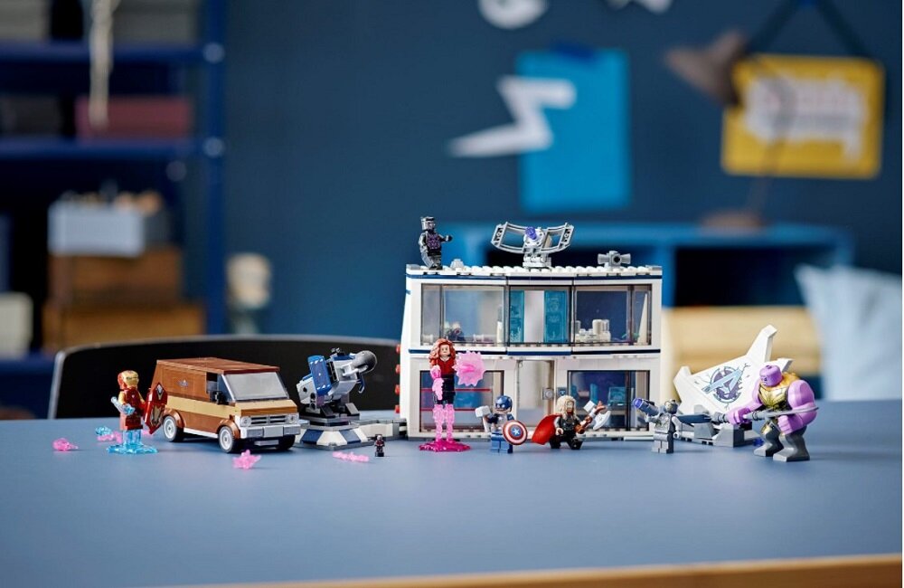LEGO Marvel Avengers Koniec gry ostateczna bitwa 76192 Spektakularny zestaw Marvel Avengers Dzieci mogą przeżyć niezwykłe przygody w kwaterze Avengersów