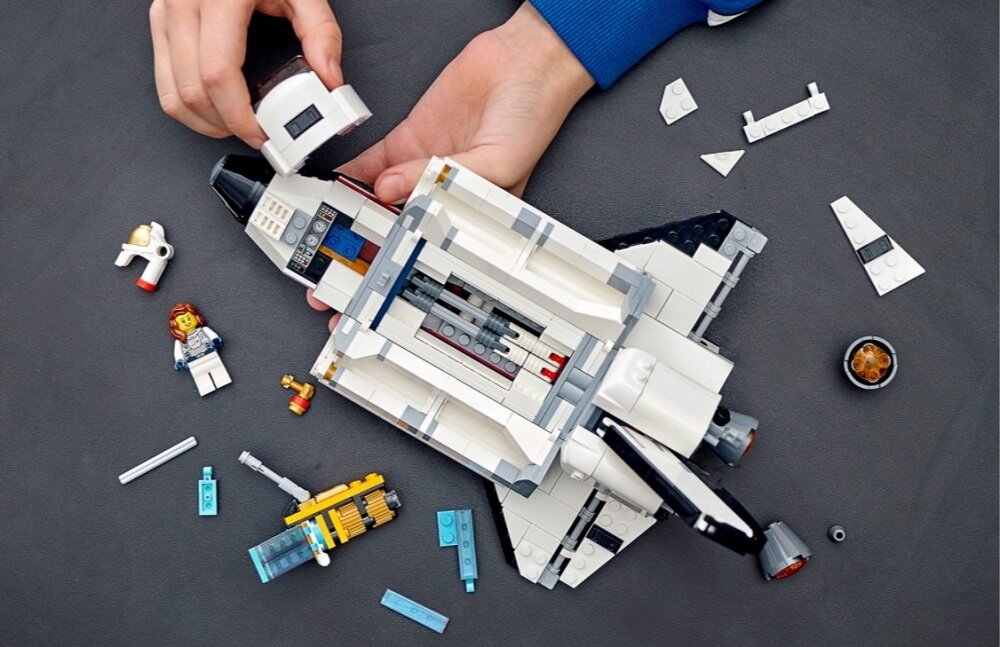 LEGO Creator 3 w 1 Przygoda w promie kosmicznym 31117 Zabawa napędzana wyobraźnią nie zawiera żadnych elementów elektronicznych