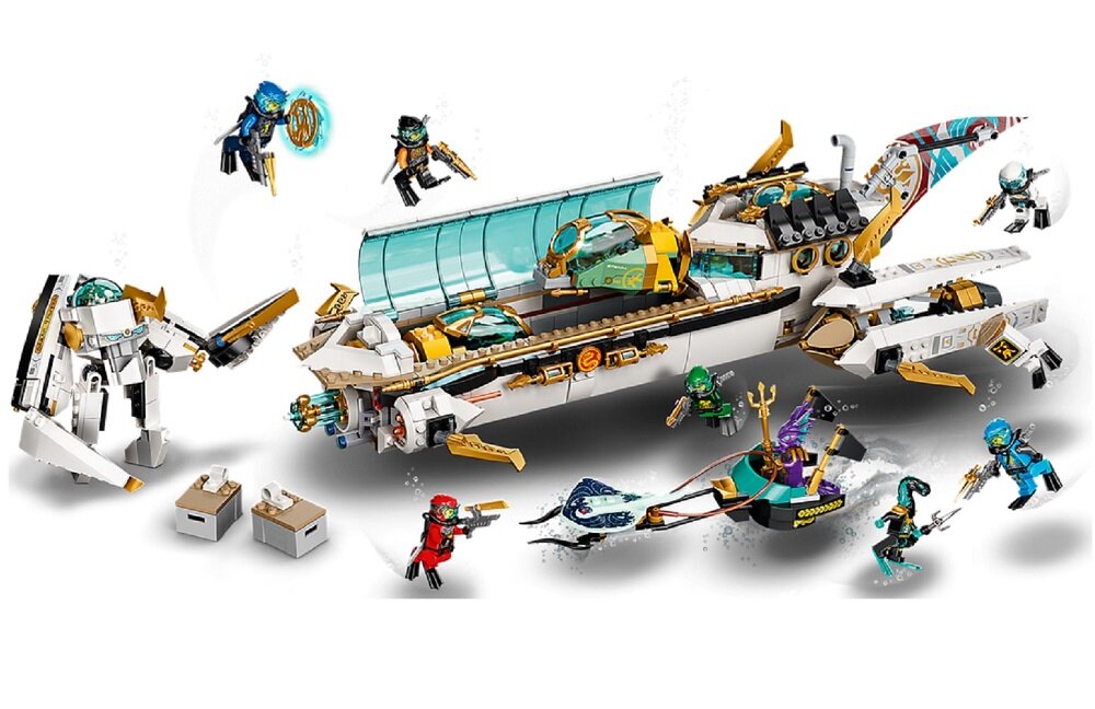 LEGO Ninjago Pływająca Perła 71756 Kreatywne i ekscytujące zestawy dla dzieci Wyjątkowy zestaw Ninjago