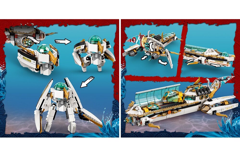 LEGO Ninjago Pływająca Perła 71756 Kreatywna zabawa