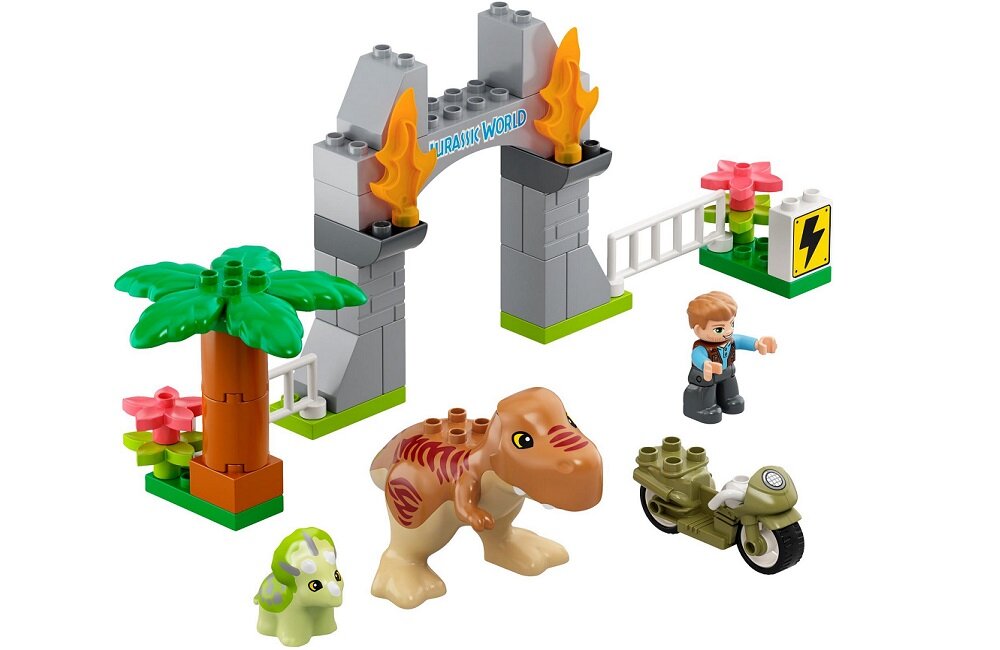 LEGO Duplo Ucieczka tyranozaura i triceratopsa 10939 Wysoka jakość i bezpieczeństwo