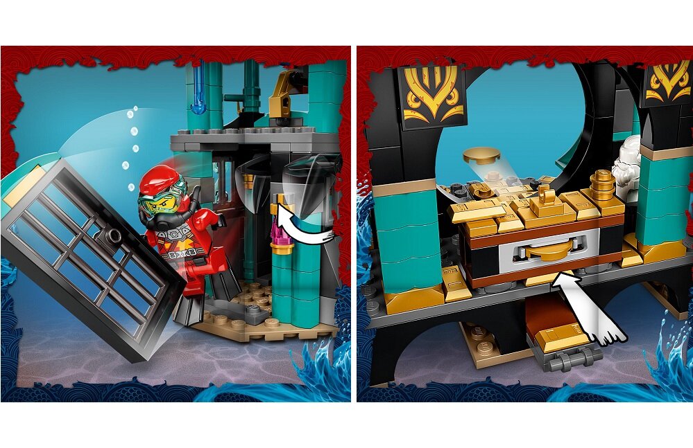 LEGO Ninjago Świątynia Bezkresnego Morza 71755 wiele zakamarków akcesoria