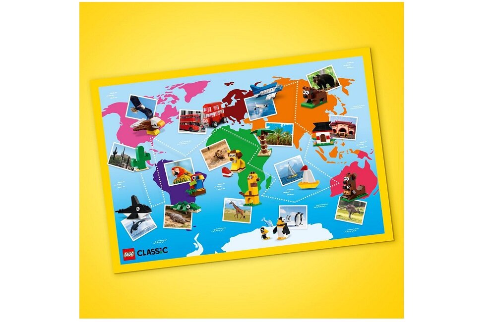 LEGO Classic Dookoła świata 11015 Zabawa napędzana wyobraźnią