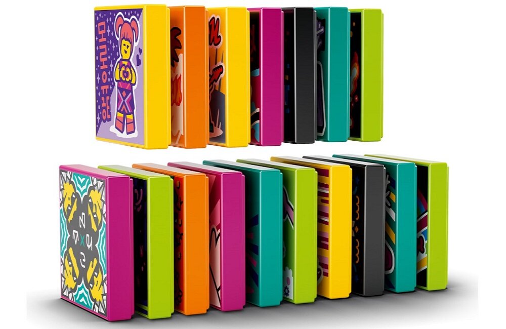 LEGO Vidiyo Scena w cukierkowym zamku 43111 możliwość modyfikowania modelu LEGO i zmieniania scenerii w teledyskach dla dzieci od 7 rouk życia