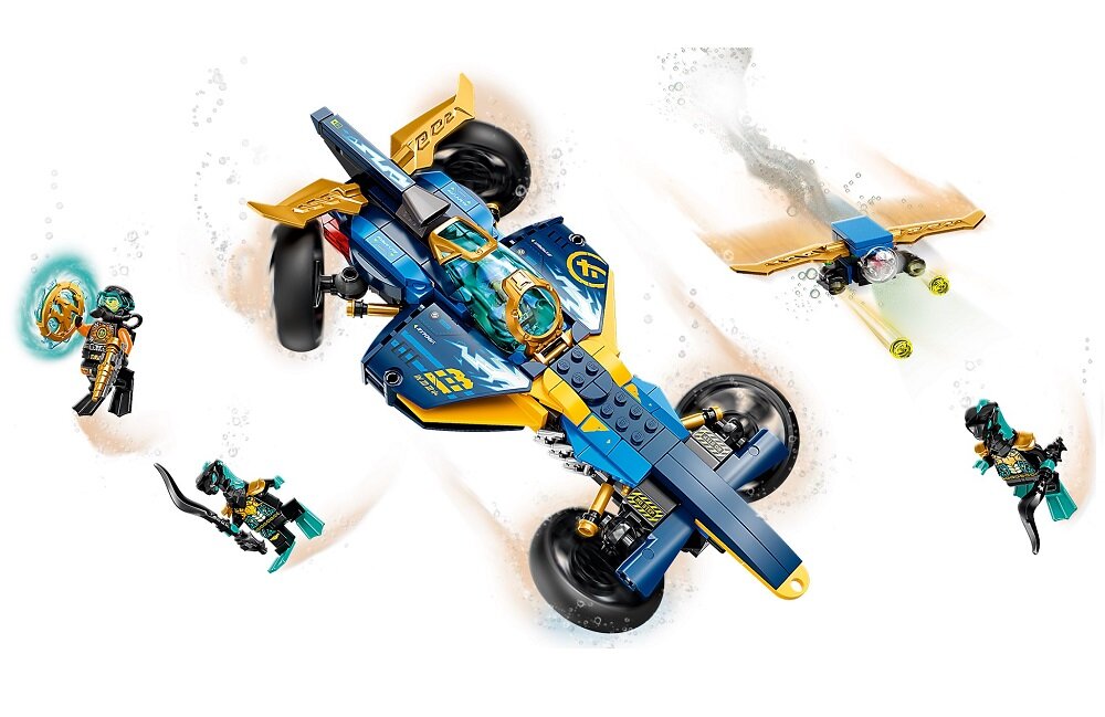 LEGO Ninjago Podwodny śmigacz ninja 71752 Nieograniczone możliwości zabawy wymiary