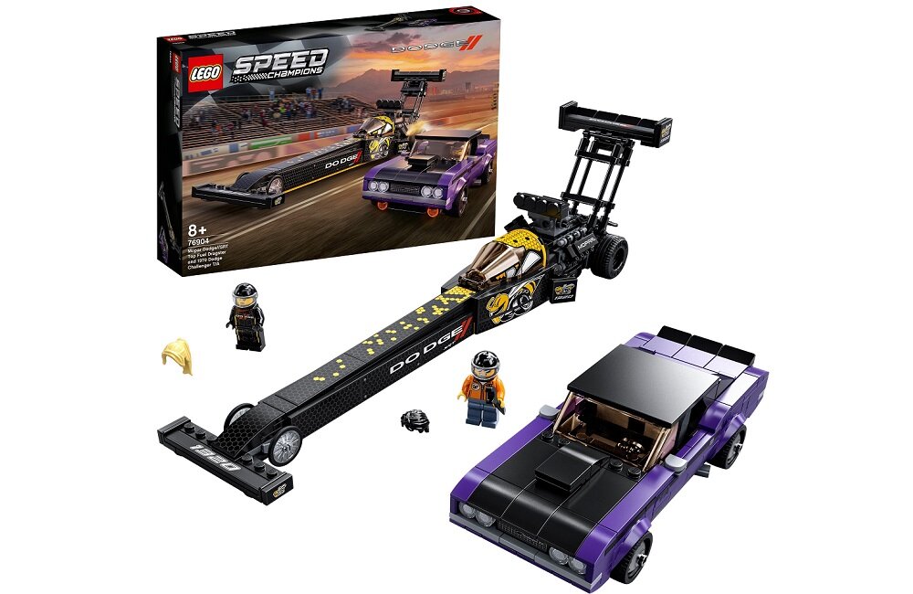 LEGO Speed Champions Mopar Dodge SRT Top Fuel Dragster i 1970 Dodge Challenger T A 76904 Od lat dla Was