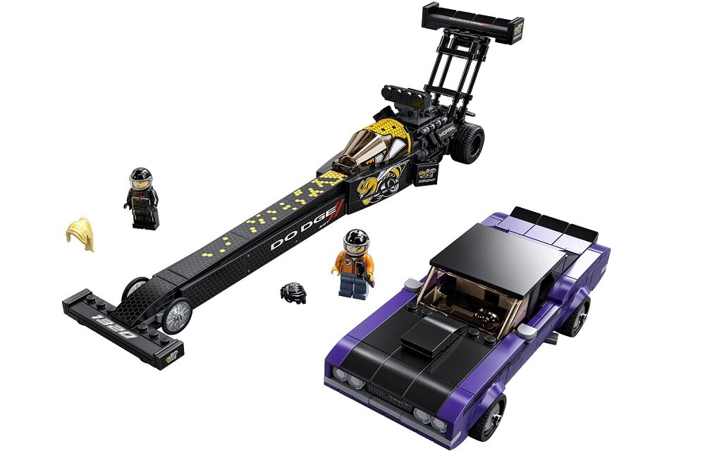 LEGO Speed Champions Mopar Dodge SRT Top Fuel Dragster i 1970 Dodge Challenger T A 76904 Pomoc w rozwoju życiowych umiejętności