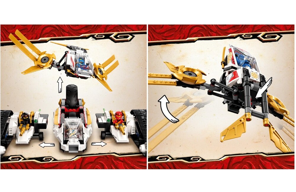 LEGO Ninjago Pojazd ultradźwiękowy 71739 Fantastyczne modele uwzględniające realistyczne szczegóły