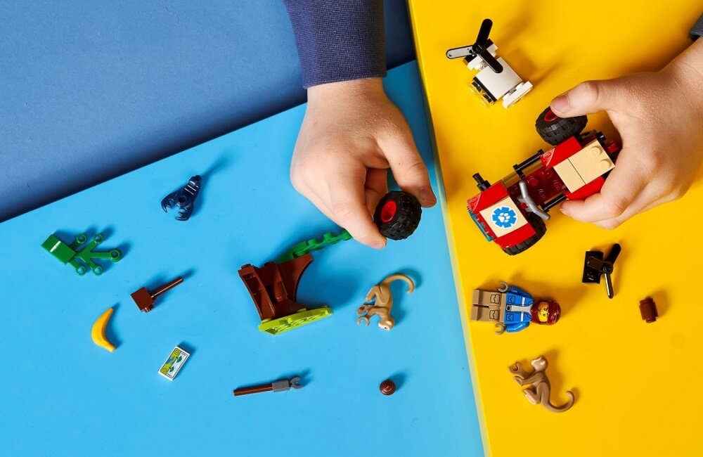LEGO City Quad ratowników dzikich zwierząt 60300 Świetna zabawa w budowanie dla dzieci