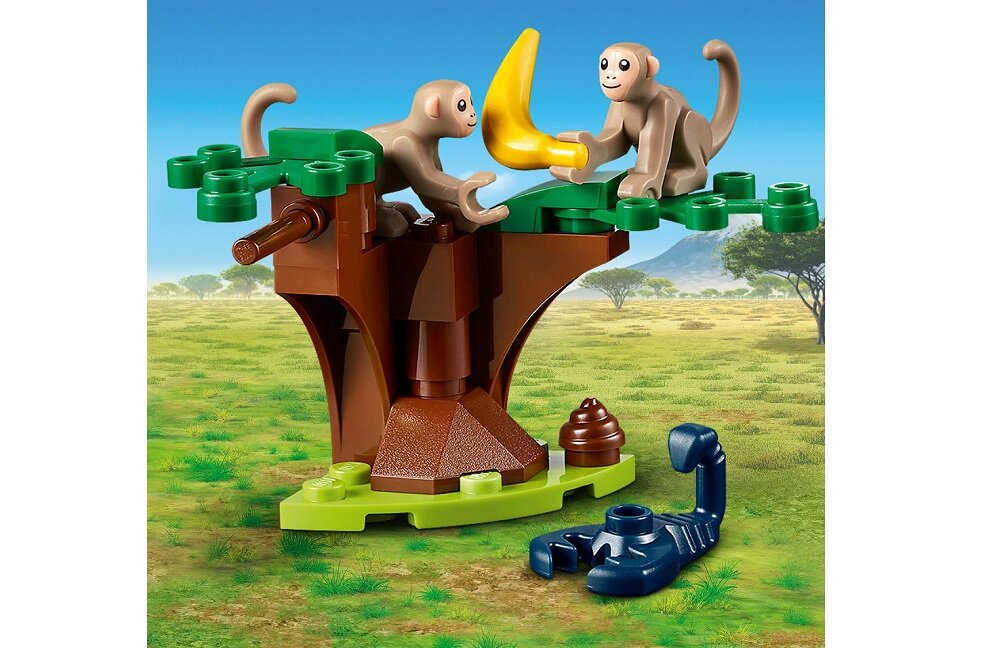 LEGO City Quad ratowników dzikich zwierząt 60300 Mnóstwo elementów