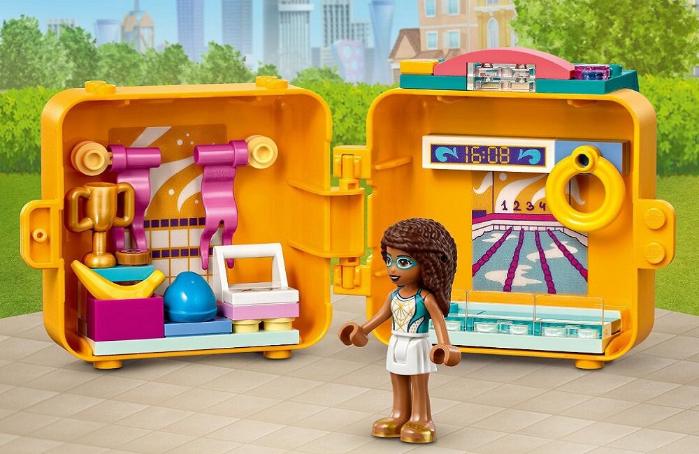 LEGO Friends Pływacka kostka Andrei 41671 Przenośny zestaw